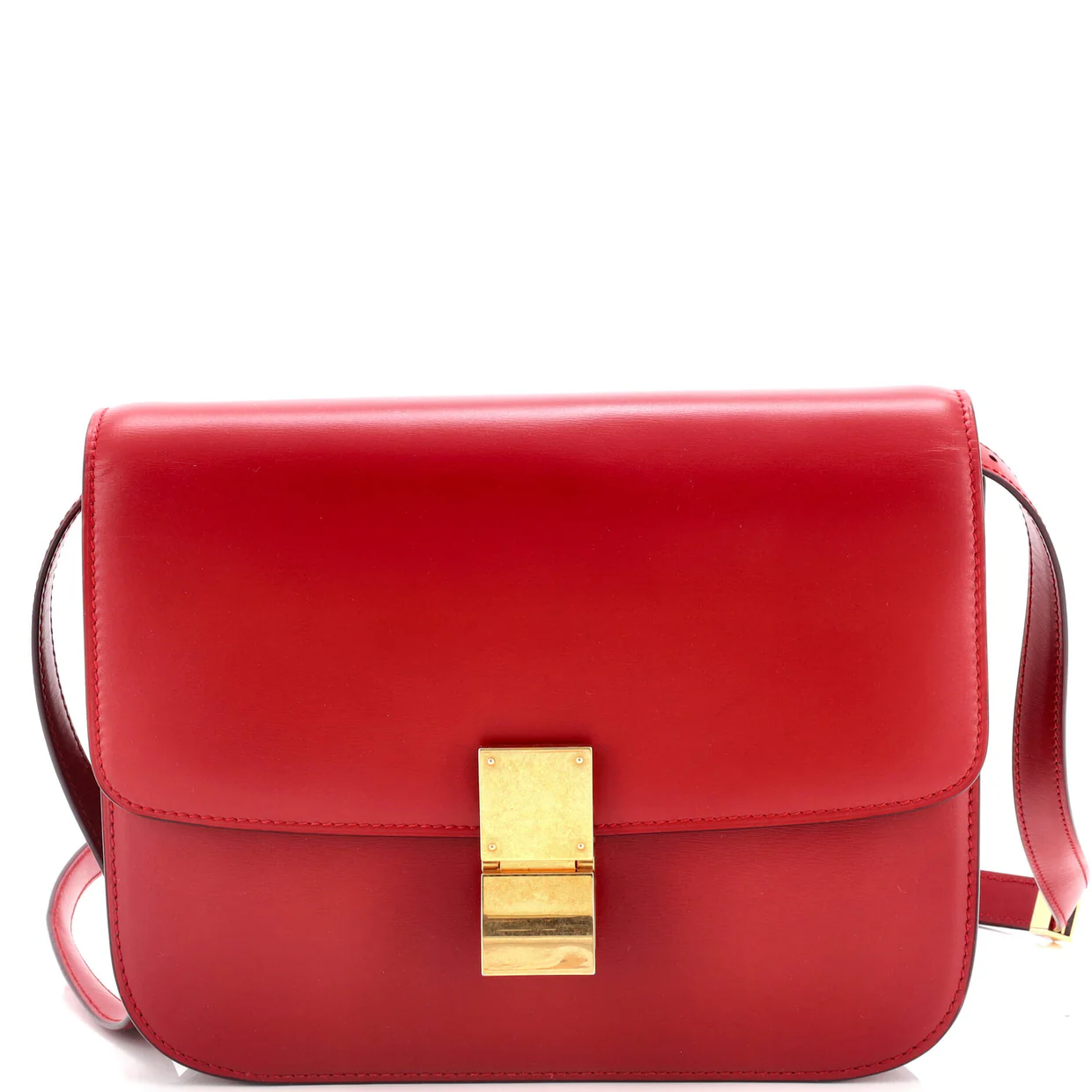 Classic Box Bag Smooth Leather Medium - Deep Luxury