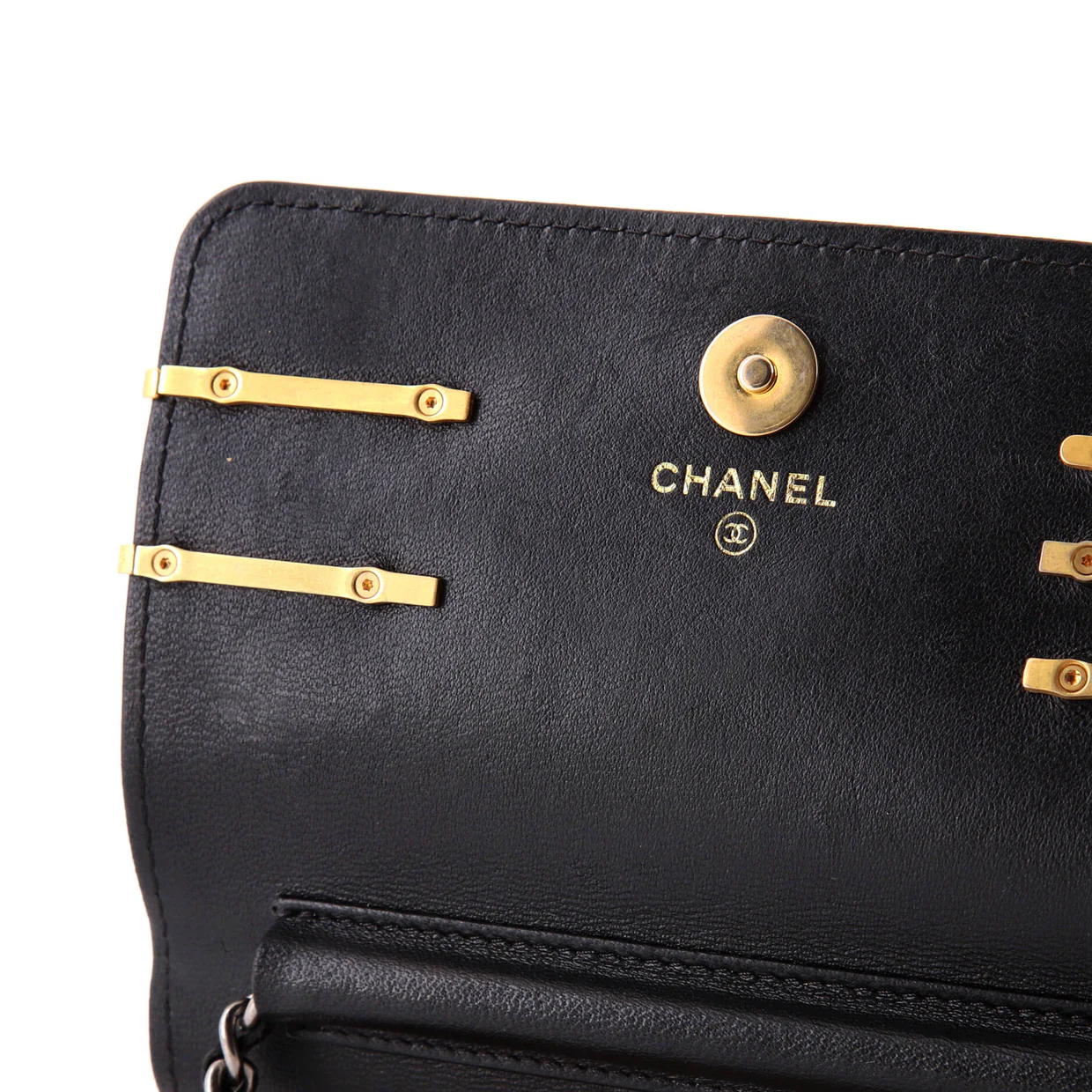 Coco Clips Wallet on Chain Embellished Quilted Lambskin Mini - Deep Luxury