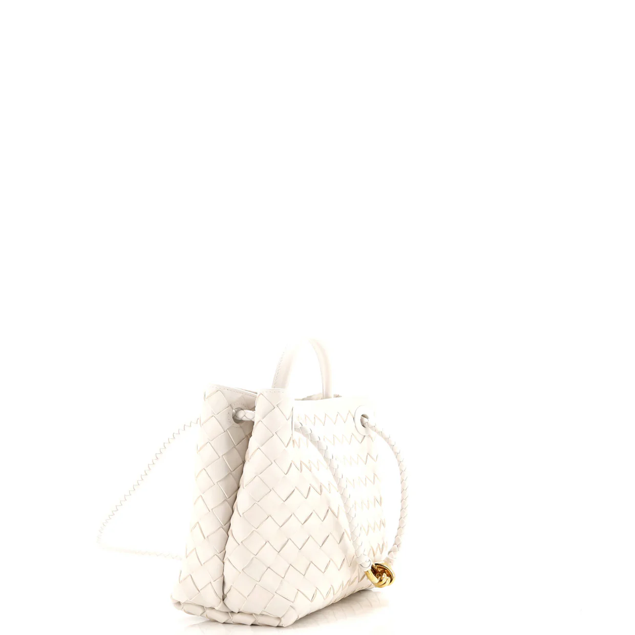 Andiamo Top Handle Bag Intrecciato Nappa Small - Deep Luxury