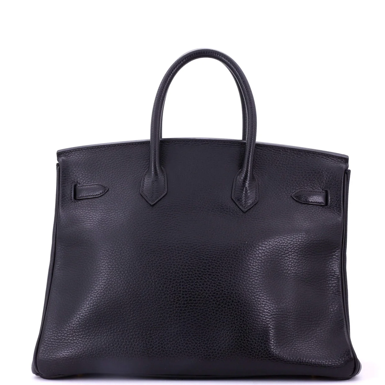 Birkin Handbag Noir Ardennes with Gold Hardware 35 - Deep Luxury