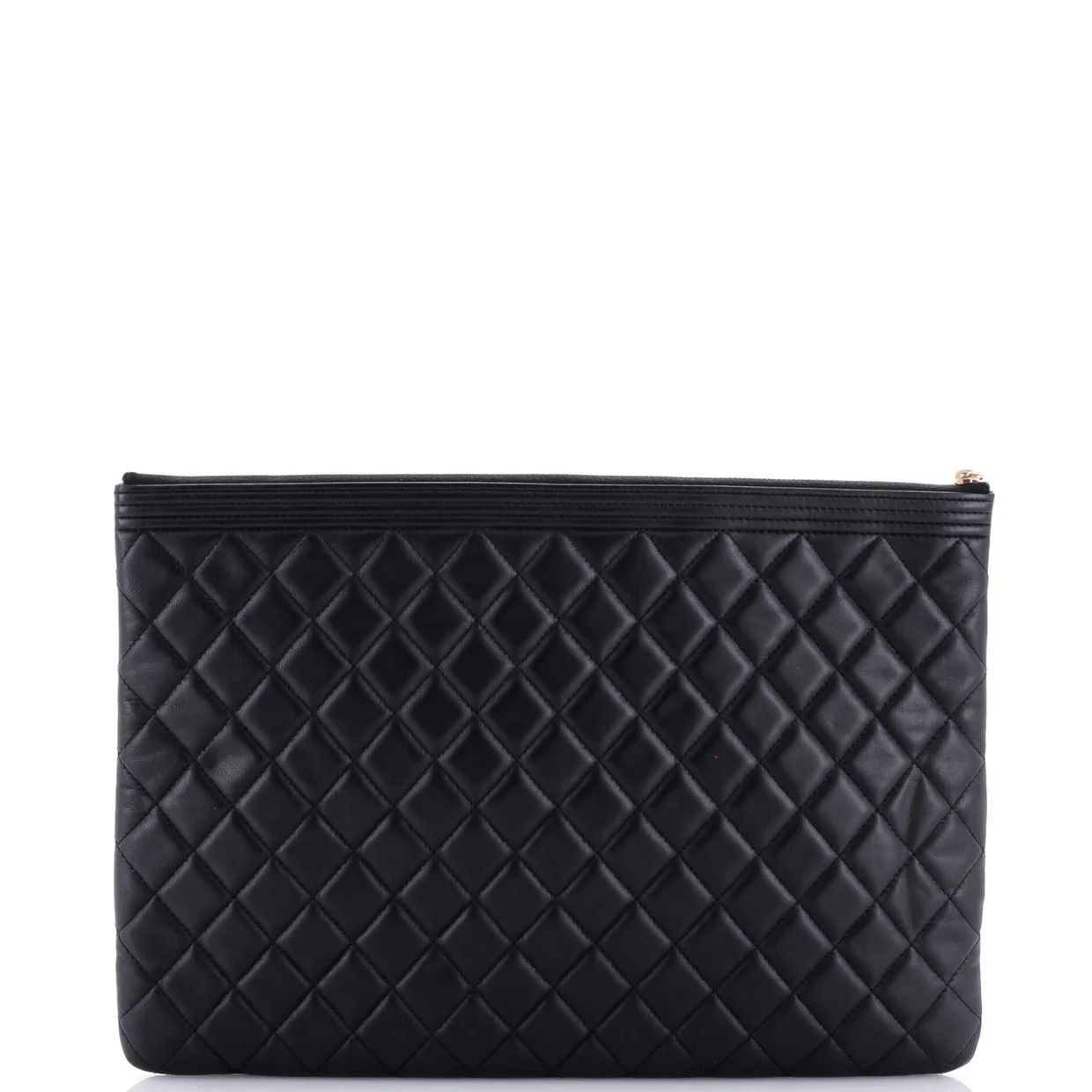 Boy O Case Clutch Quilted Lambskin Large - Deep Luxury