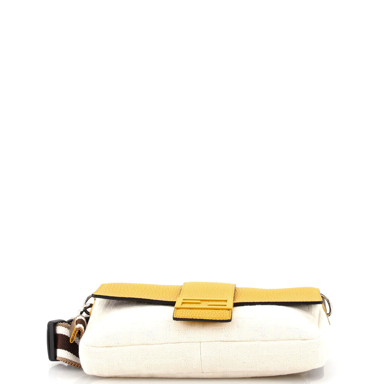 Baguette Convertible Belt Bag Zucca Canvas with Canvas and Leather Medium - Deep Luxury