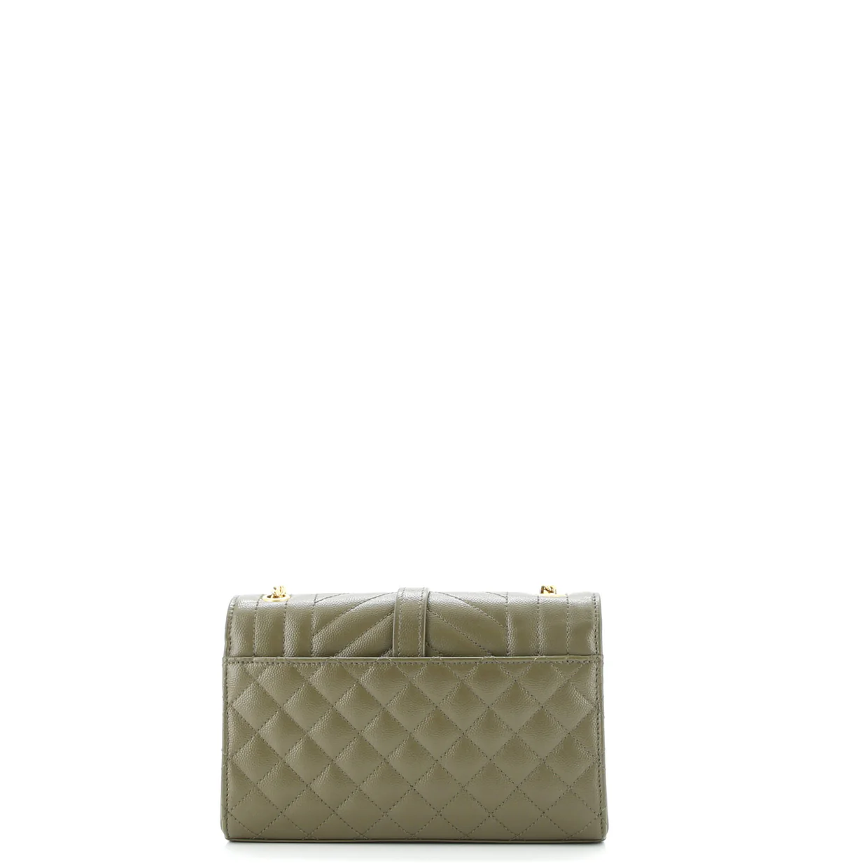 Classic Monogram Envelope Satchel Mixed Matelasse Leather Small - Deep Luxury