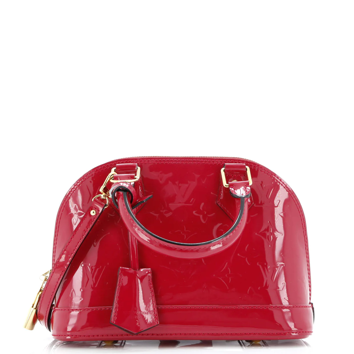 Alma Handbag Monogram Vernis BB - Deep Luxury