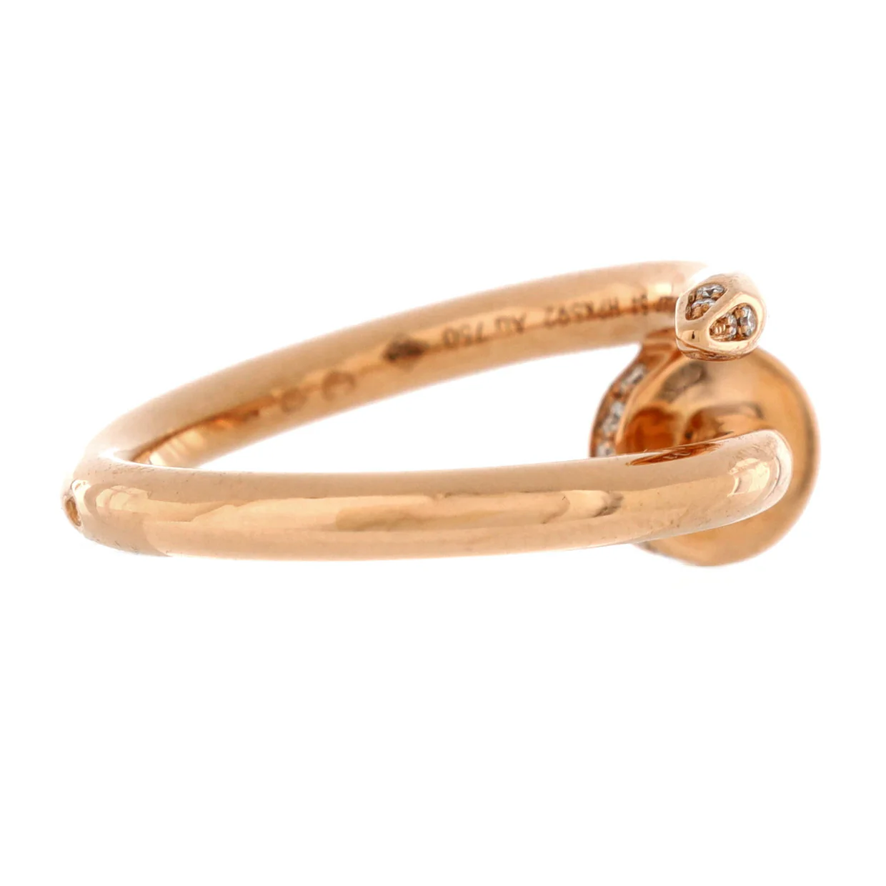 Juste un Clou Ring 18K Rose Gold and Diamonds - Deep Luxury