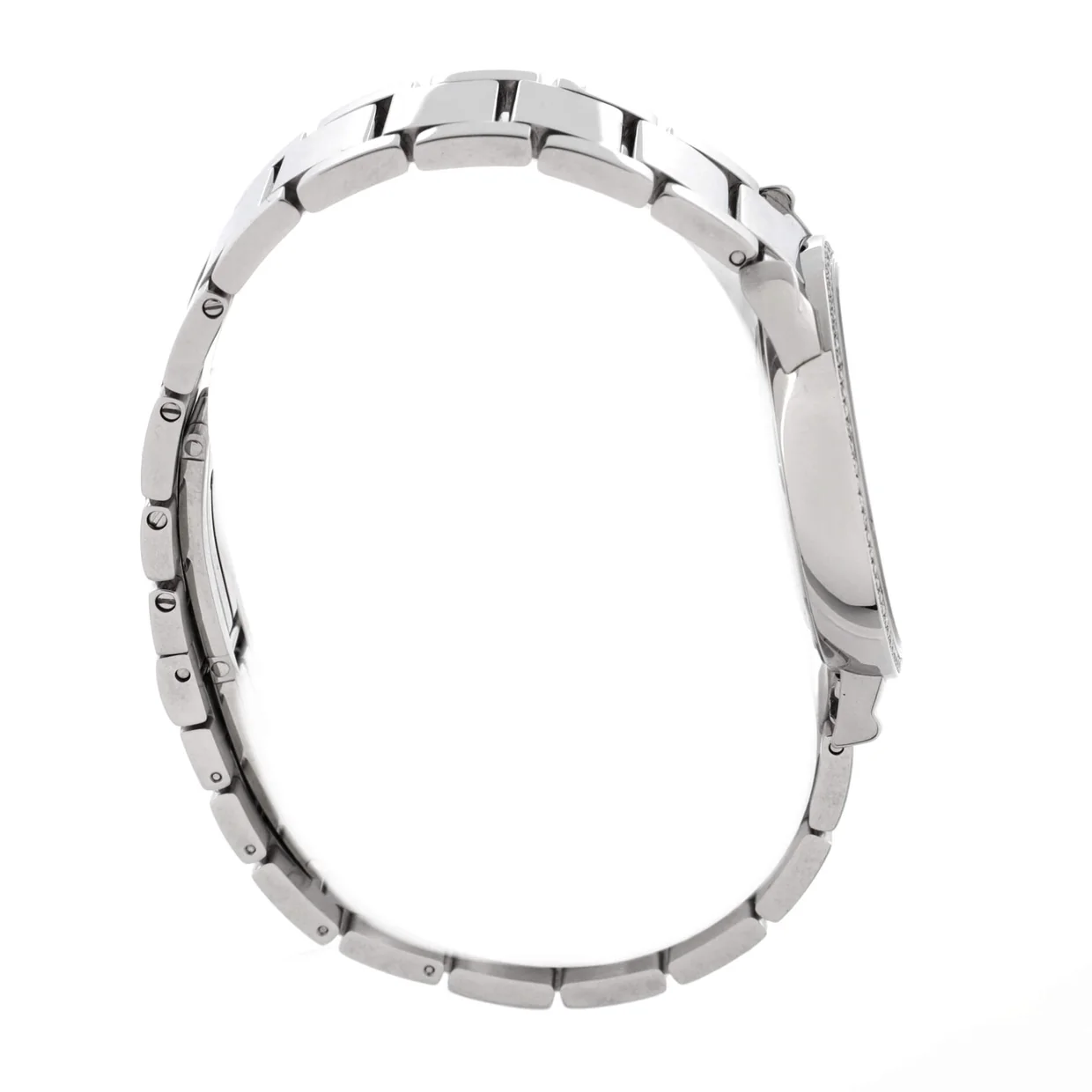 Atlas 2-Hand Quartz Watch Stainless Steel with Diamond Bezel 31 - Deep Luxury