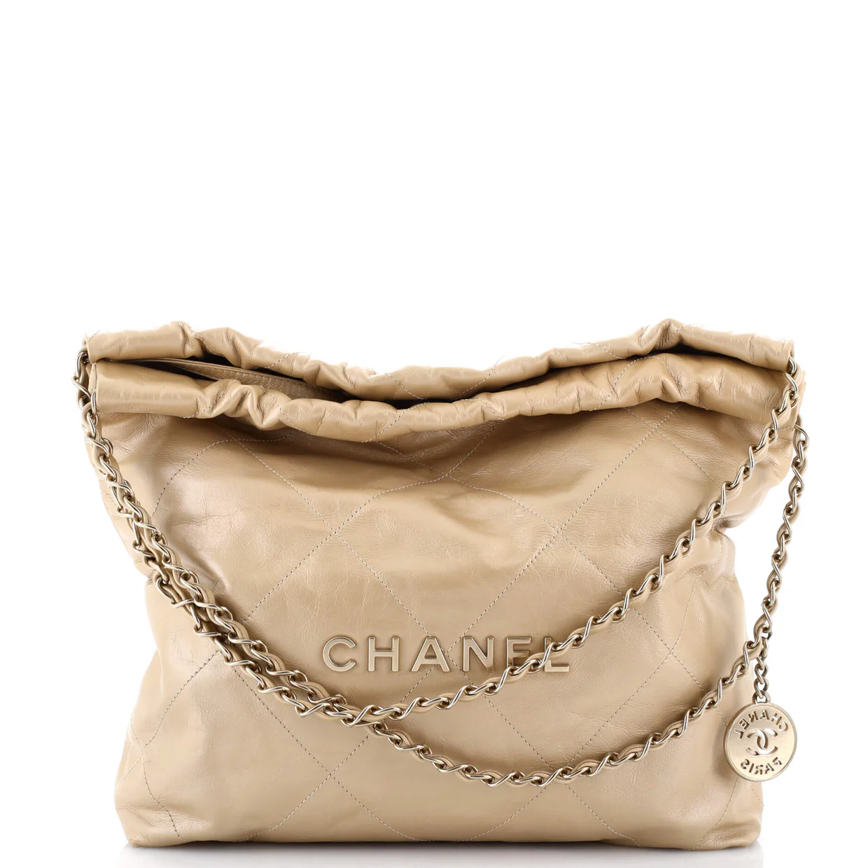 22 Chain Hobo Quilted Calfskin Large - Deep Luxury