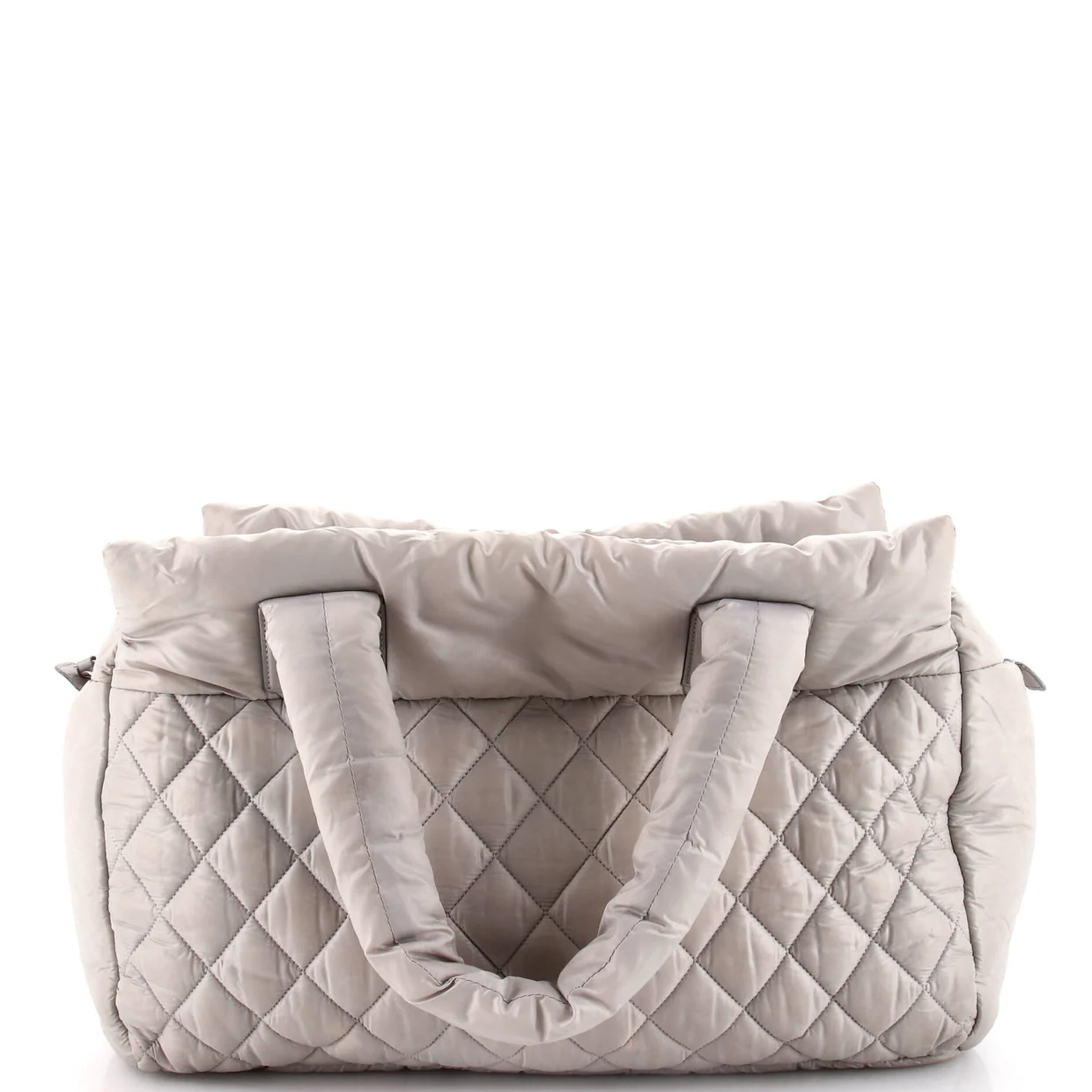 Coco Cocoon Zipped Tote Quilted Nylon Large - Deep Luxury