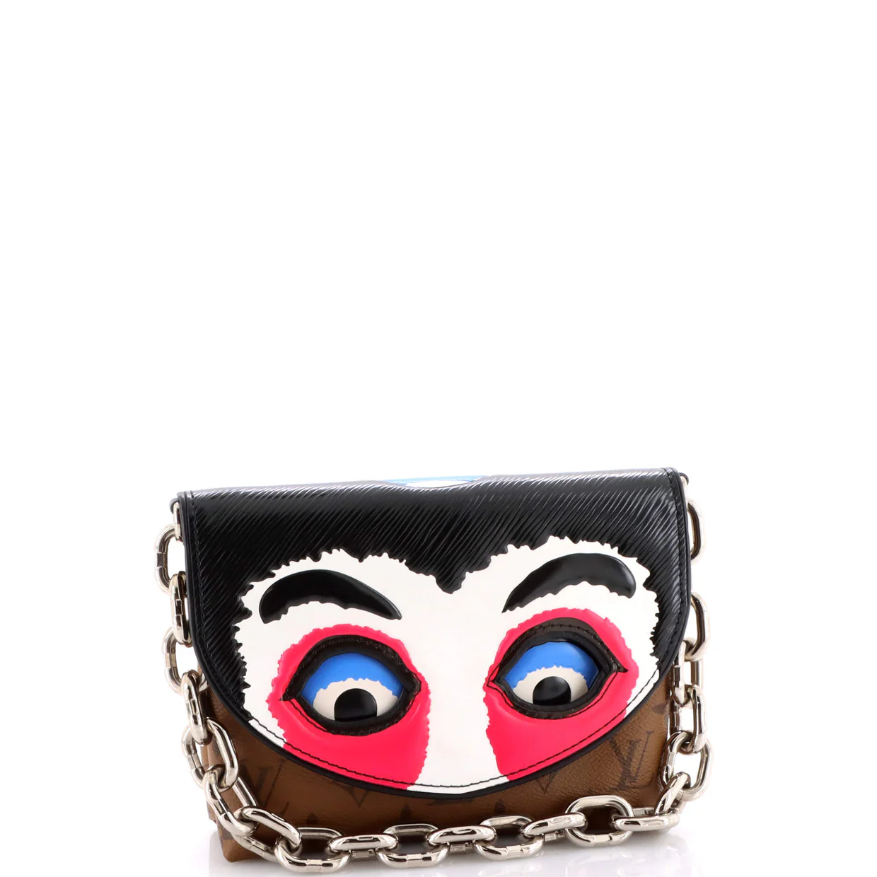 Pochette Kabuki Printed Epi Leather and Reverse Monogram Canvas - Deep Luxury