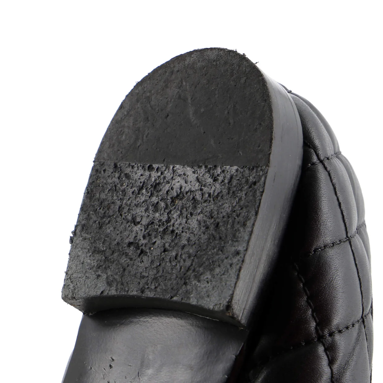 Women's CC Cap Toe Bow Ballerina Flats Quilted Leather - Deep Luxury