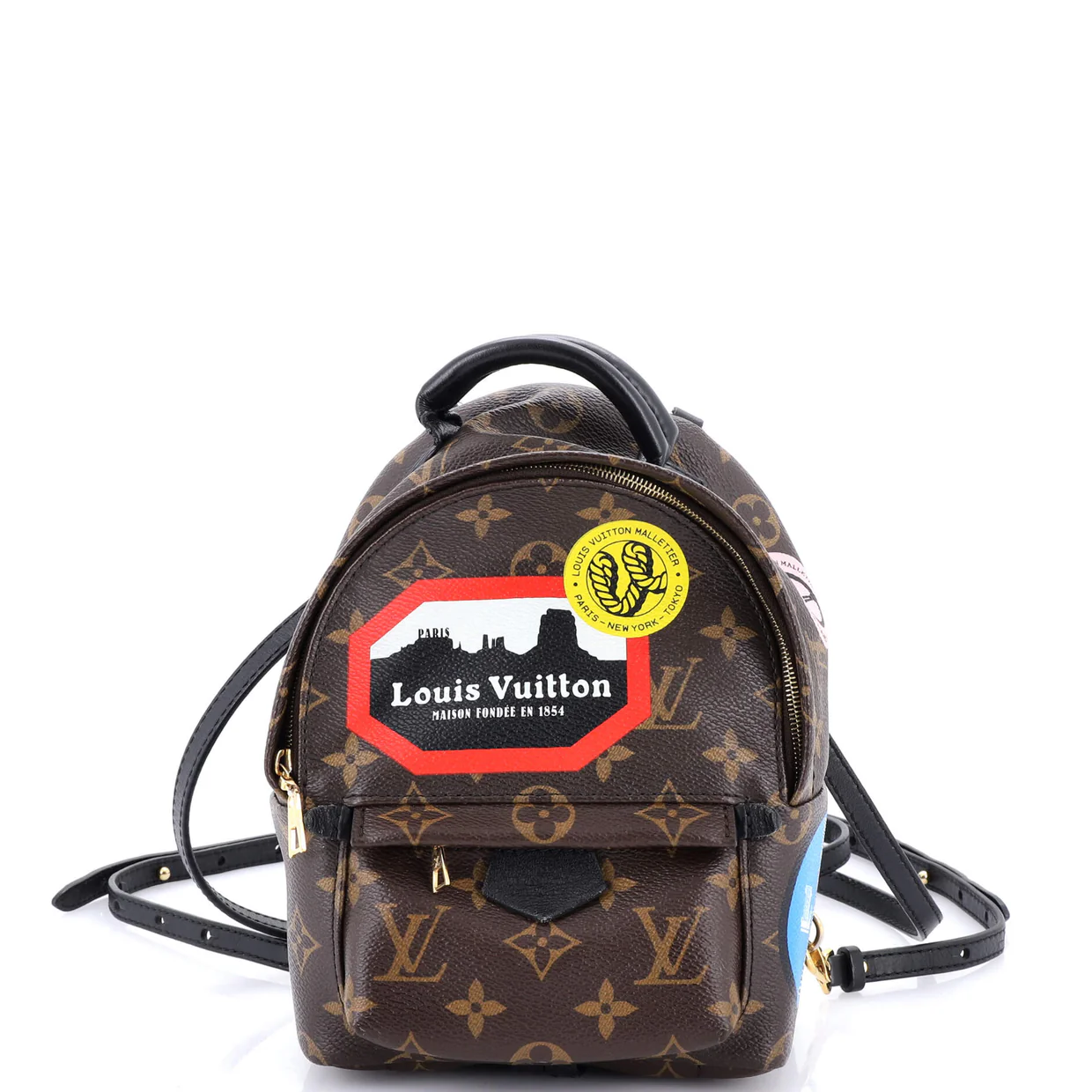 Palm Springs Backpack Limited Edition World Tour Monogram Canvas Mini - Deep Luxury
