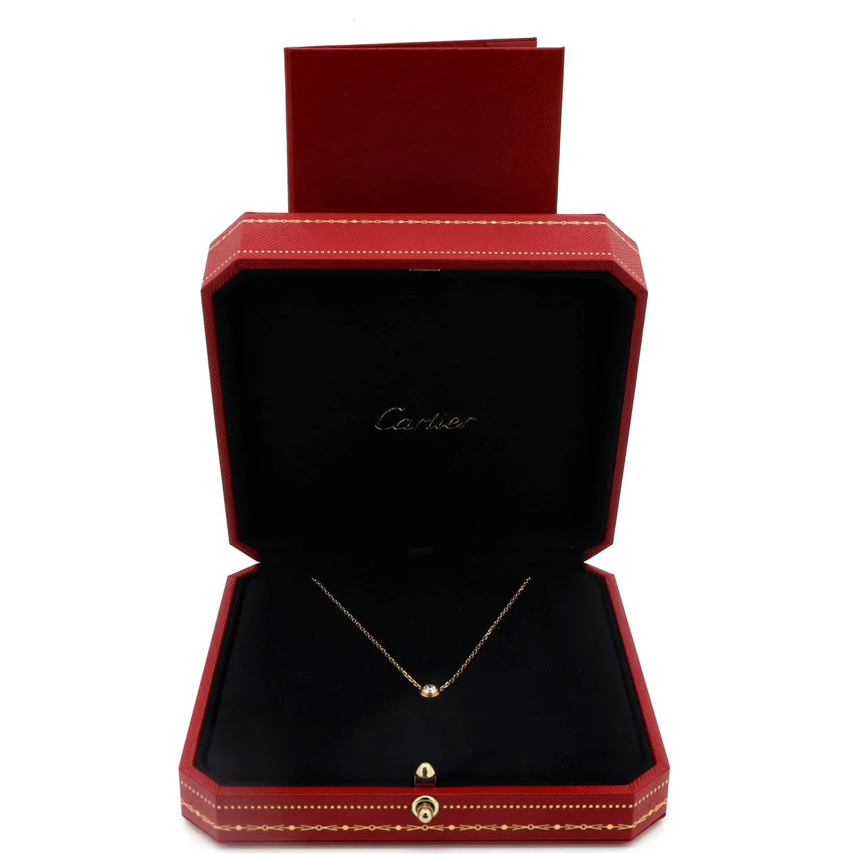 D'Amour Pendant Necklace 18K Yellow Gold with Diamond Large - Deep Luxury