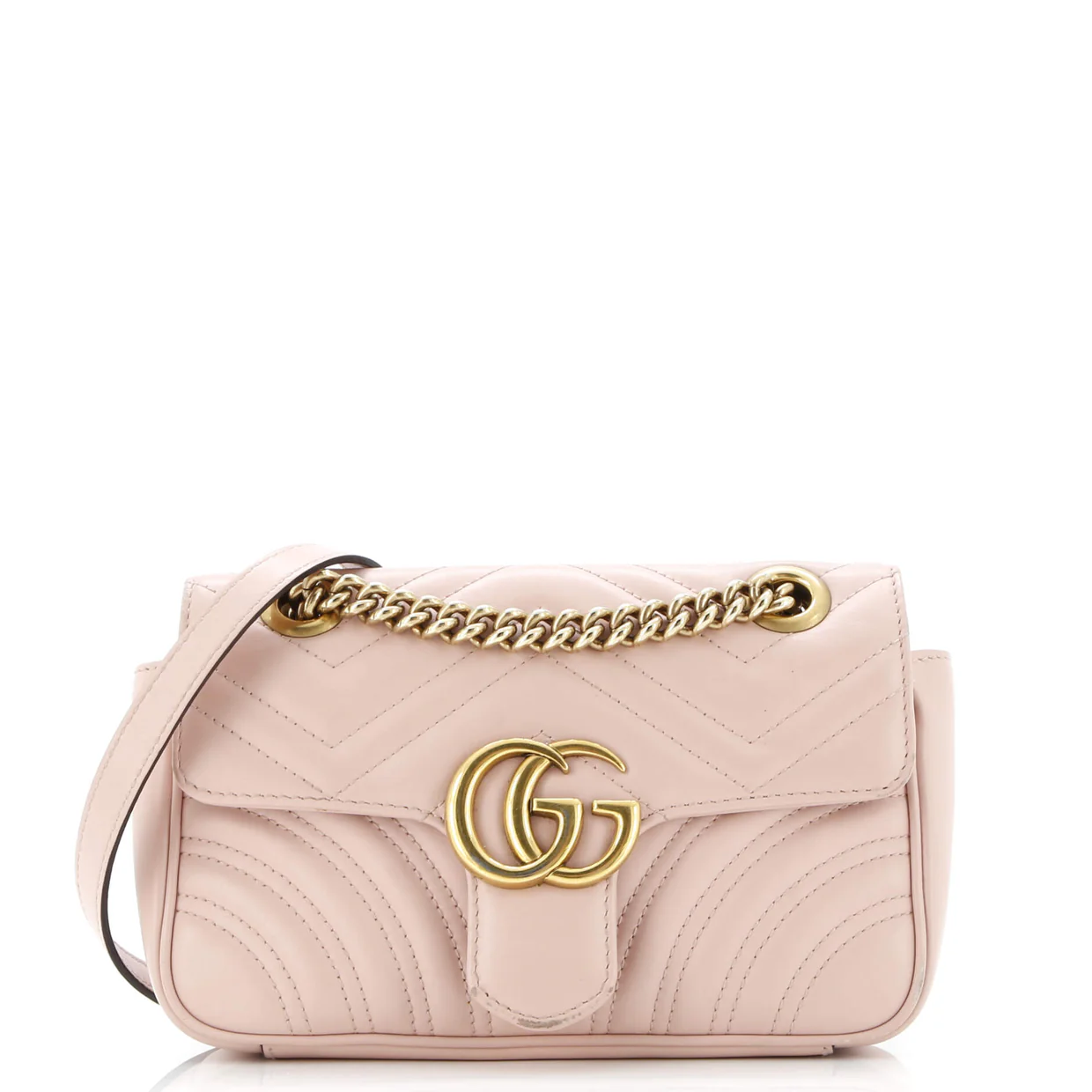 GG Marmont Flap Bag Matelasse Leather Small - Deep Luxury