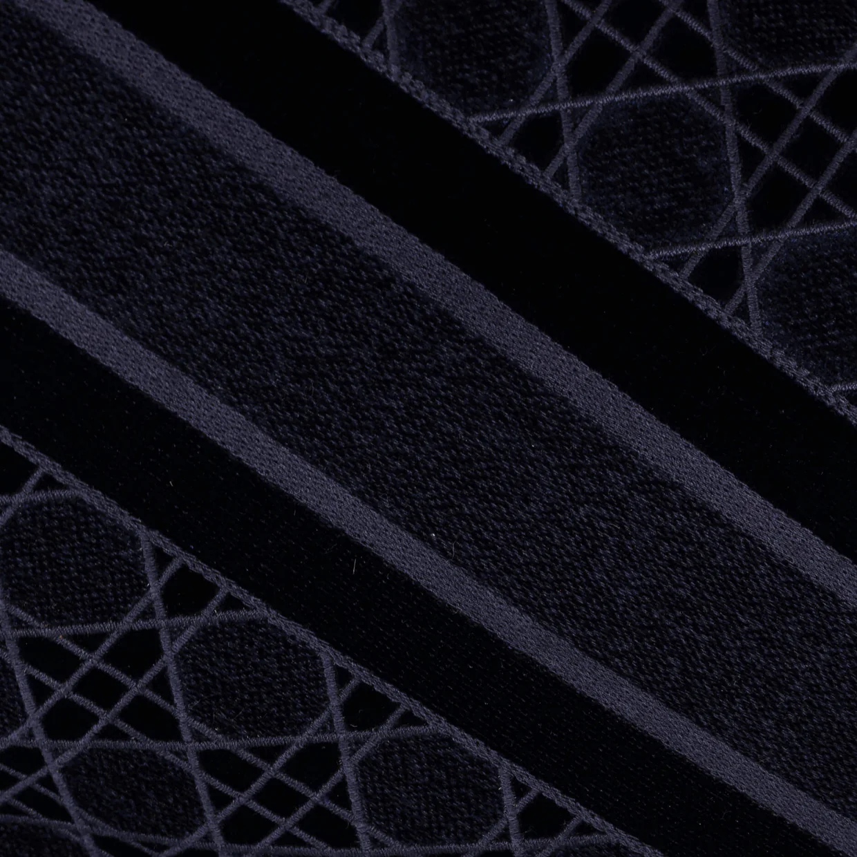 Book Tote Oblique Velvet Large - Deep Luxury