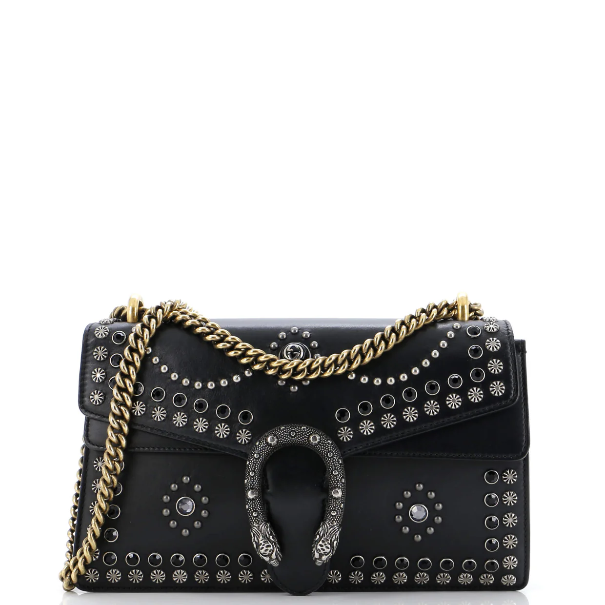 Dionysus Bag Studded Leather Small - Deep Luxury