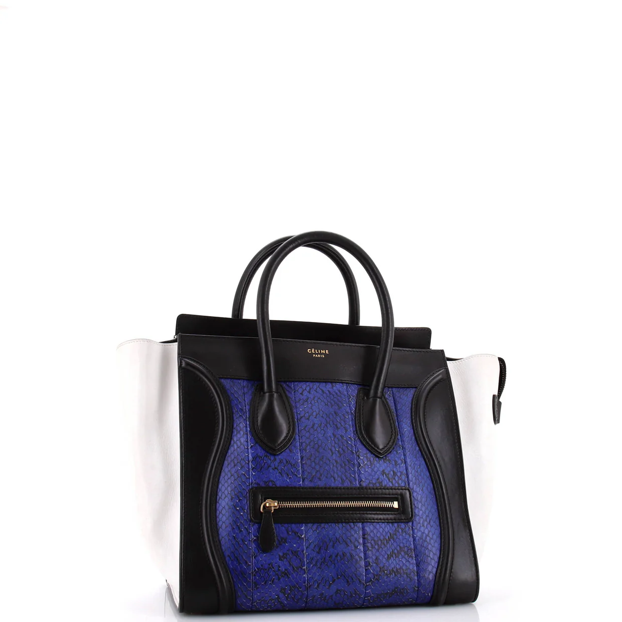 Luggage Bag Python and Leather Mini - Deep Luxury