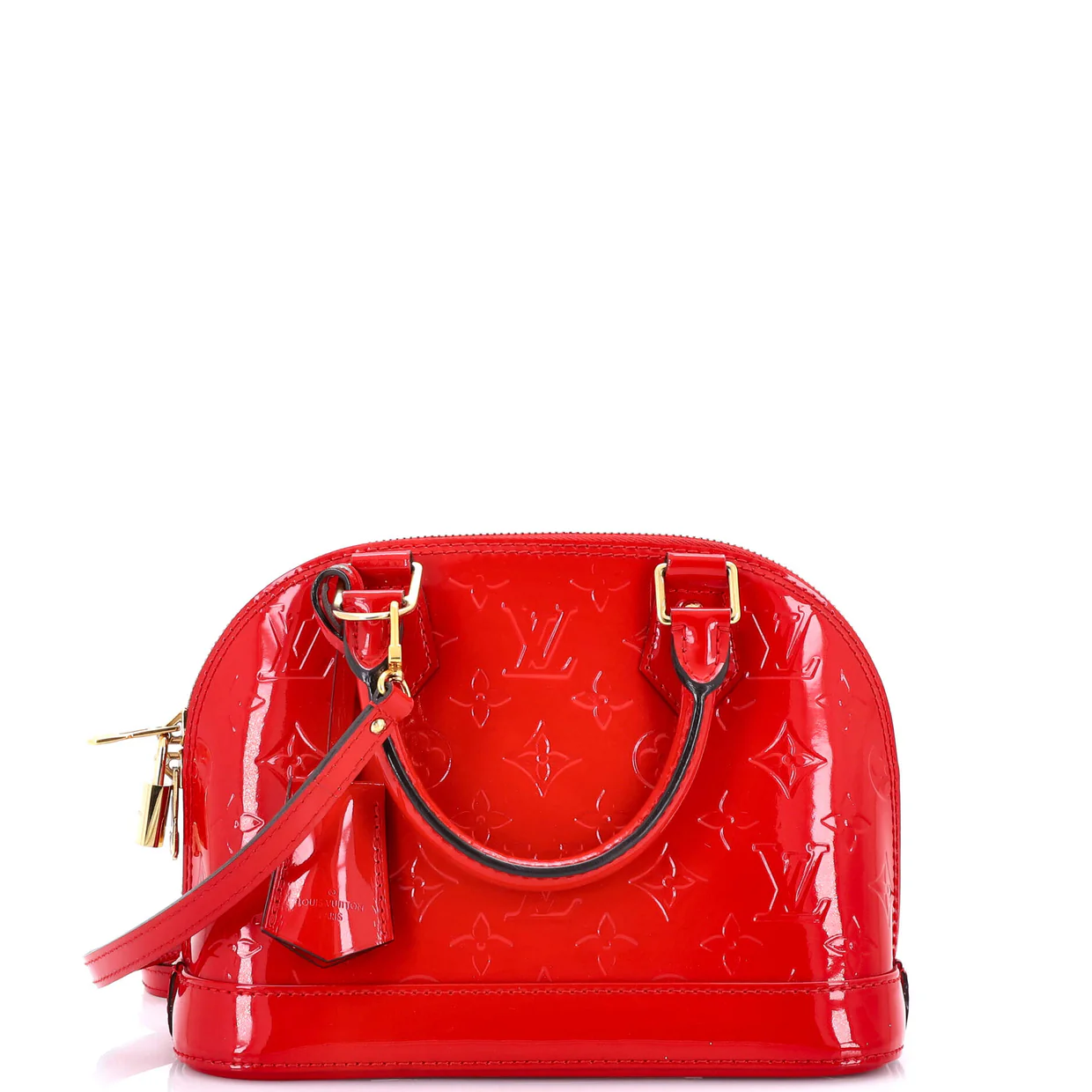 Alma Handbag Monogram Vernis BB - Deep Luxury