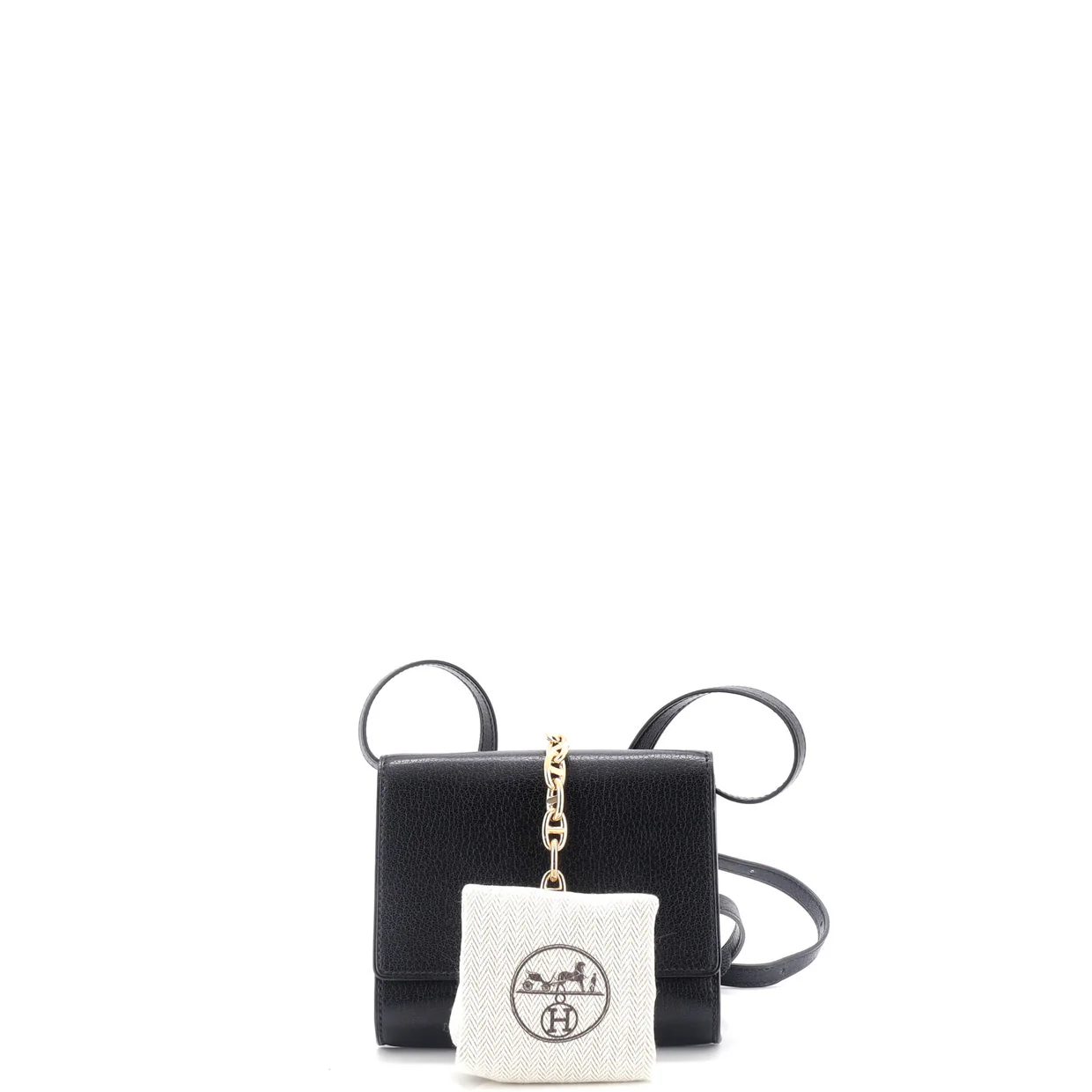 Chaine d'Ancre Compact Wallet on Strap Chevre Mysore - Deep Luxury