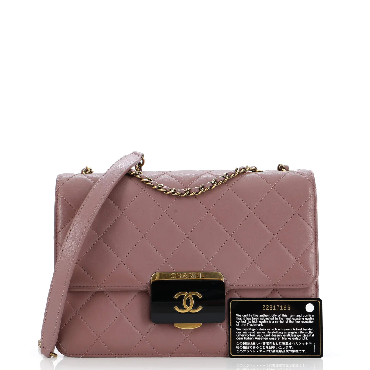 Beauty Lock Flap Bag Quilted Sheepskin Small - Deep Luxury