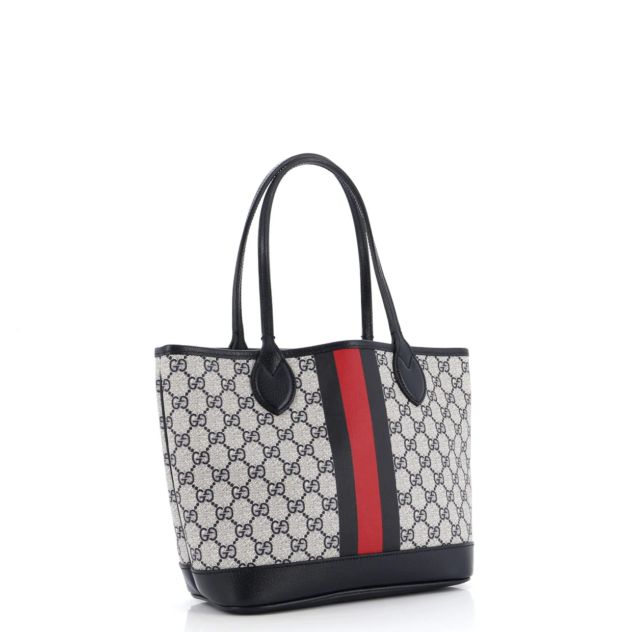 Ophidia Open Shopping Tote GG Coated Canvas Small - Deep Luxury