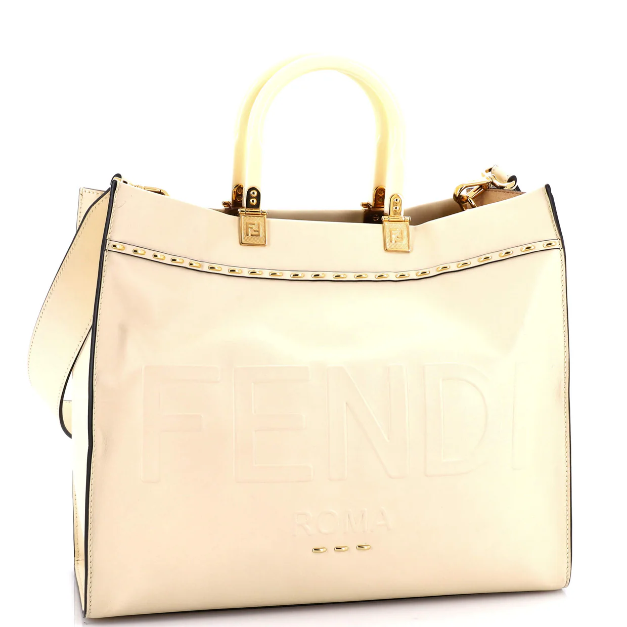 Sunshine Shopper Tote Leather Medium - Deep Luxury