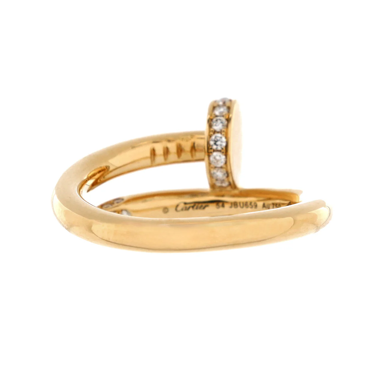 Juste un Clou Ring 18K Yellow Gold and Diamonds - Deep Luxury