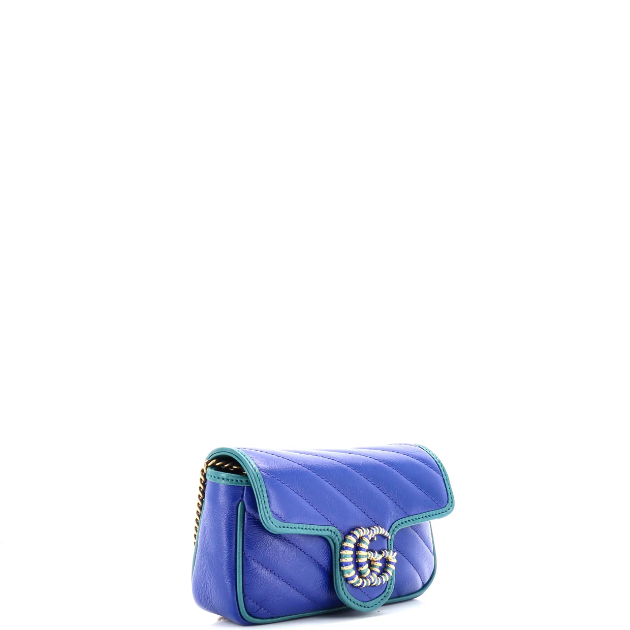 GG Marmont Flap Bag Diagonal Quilted Leather Super Mini - Deep Luxury