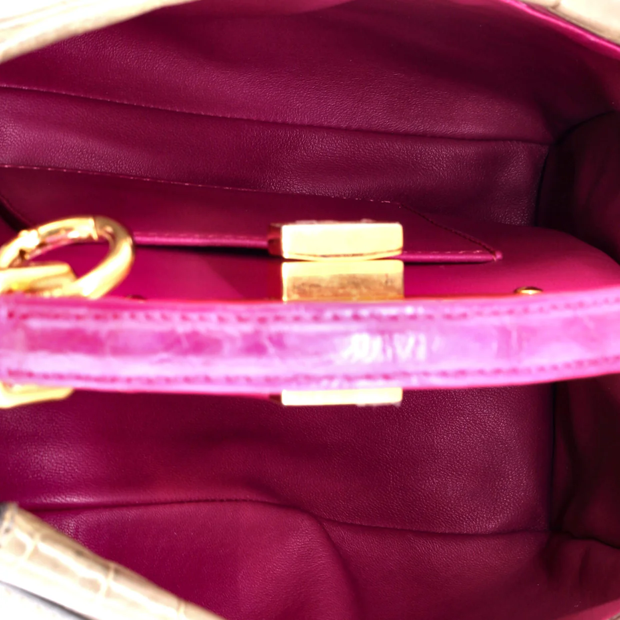 Peekaboo Bag Crocodile Mini - Deep Luxury