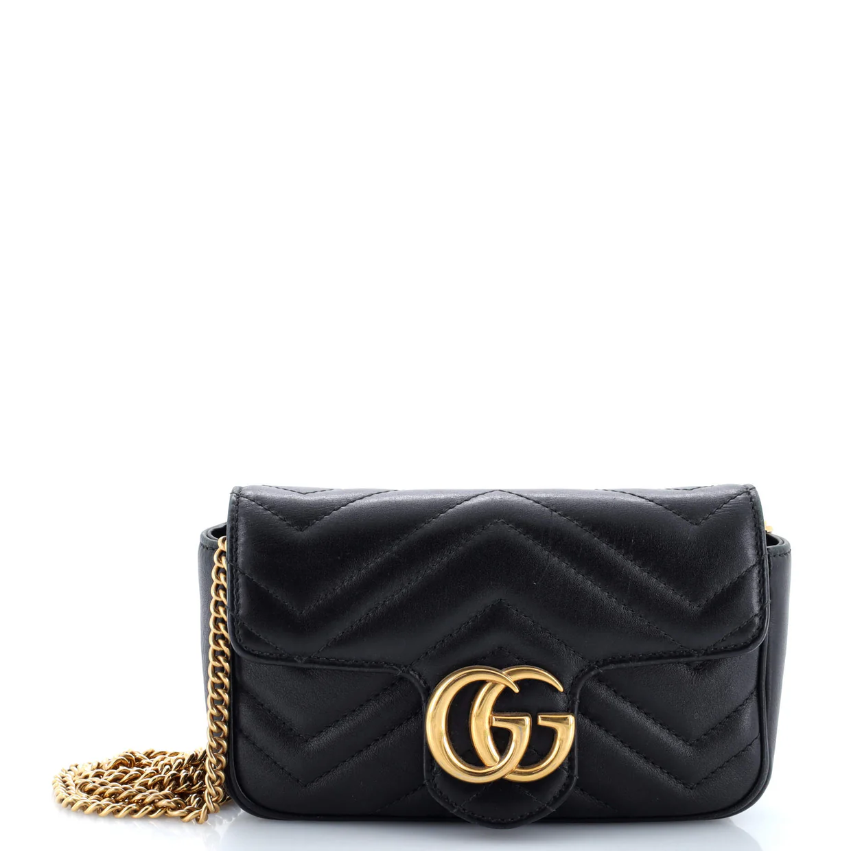 GG Marmont Flap Bag Matelasse Leather Super Mini - Deep Luxury