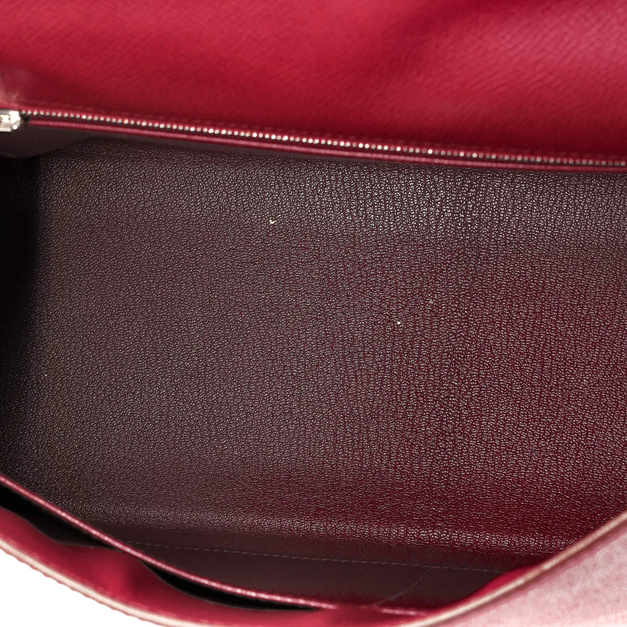 Kelly Handbag Rubis Epsom with Palladium Hardware 32 - Deep Luxury