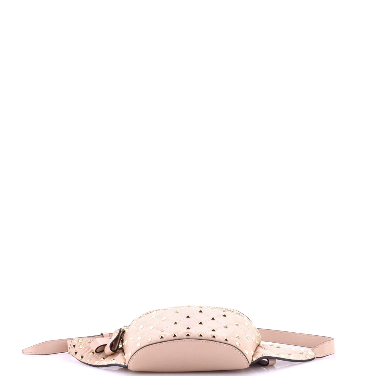 Rockstud Spike Belt Bag Quilted Leather Small - Deep Luxury