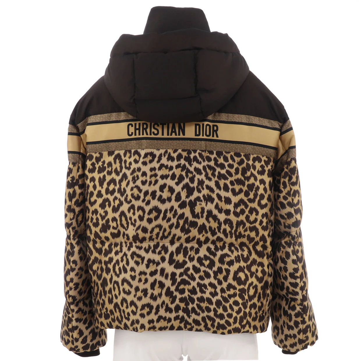 Women's Two Pocket Hooded Jacket Quilted Printed Polyester - Deep Luxury