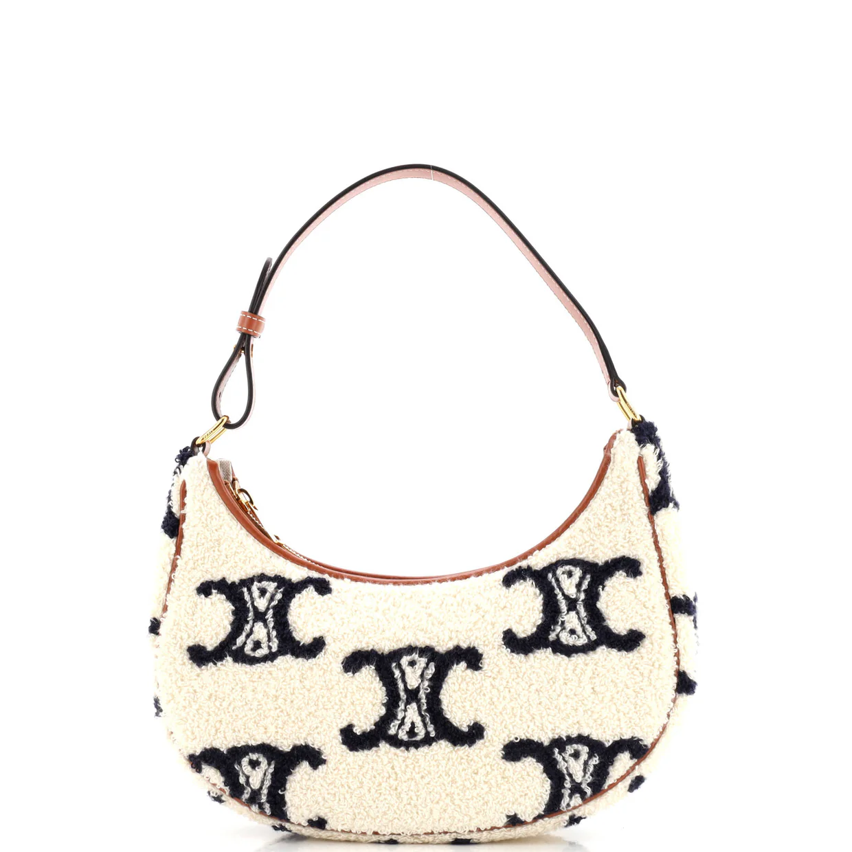 Ava Bag Triomphe Embroidered Boucle Textile - Deep Luxury