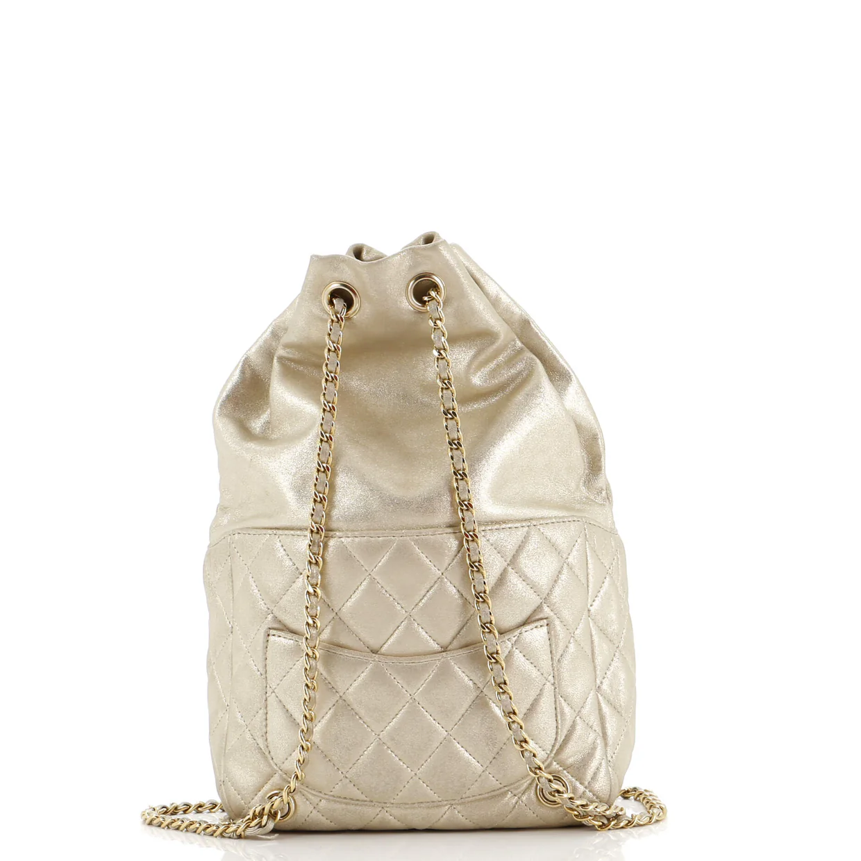 Backpack In Seoul Metallic Lambskin Small - Deep Luxury