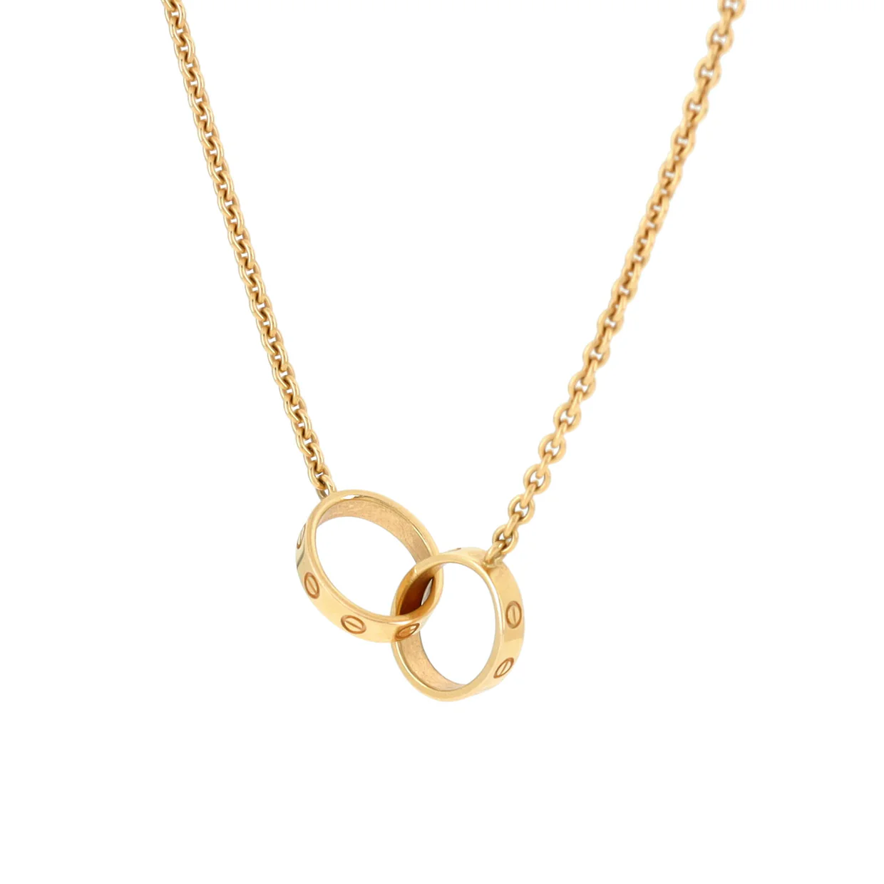 Love Interlocking Necklace 18K Yellow Gold - Deep Luxury
