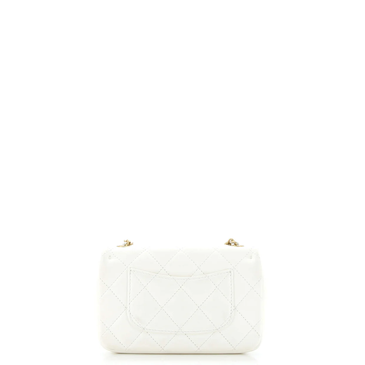 Heart Charms Flap Bag Quilted Lambskin Mini - Deep Luxury