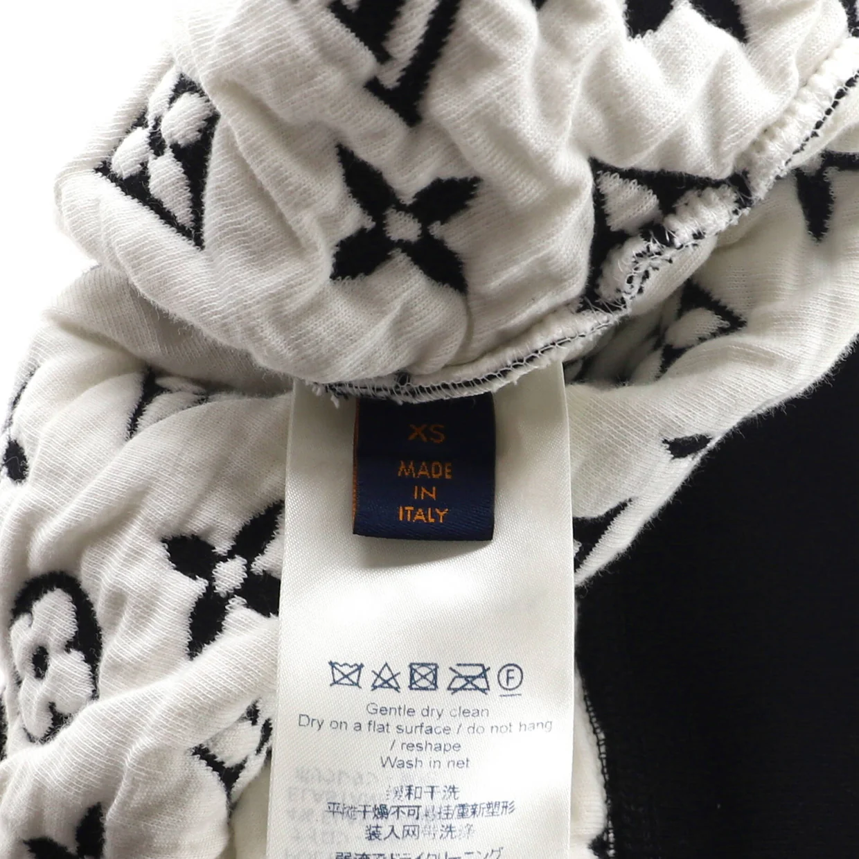 Men's Full Monogram Jacquard Crewneck Sweater Cotton Blend - Deep Luxury