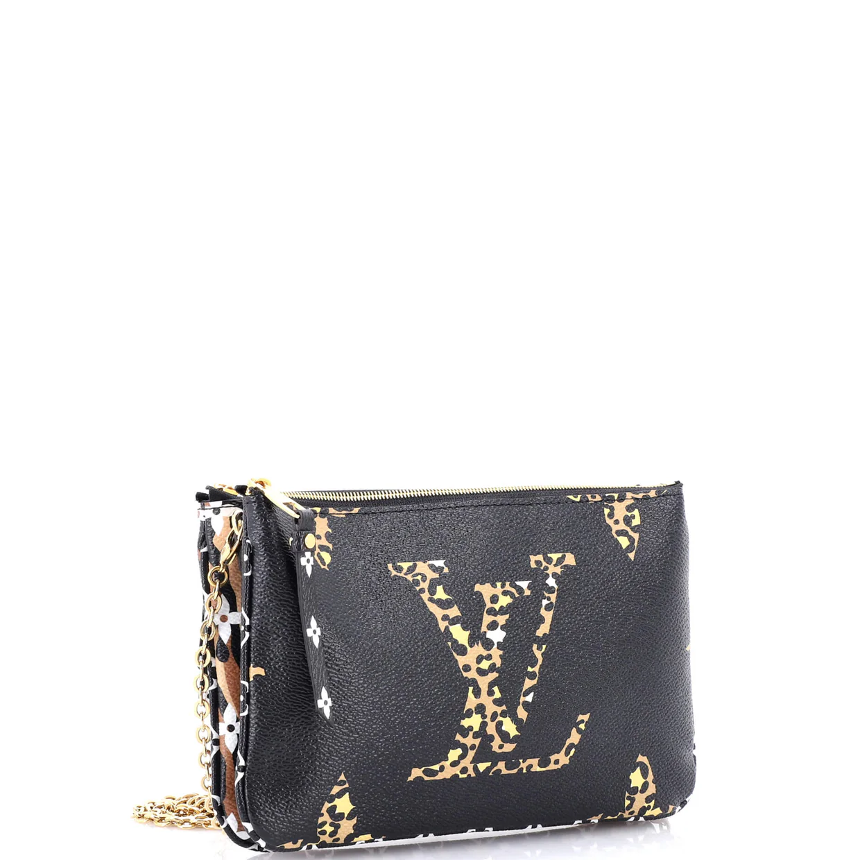 Double Zip Pochette Limited Edition Jungle Monogram Giant - Deep Luxury