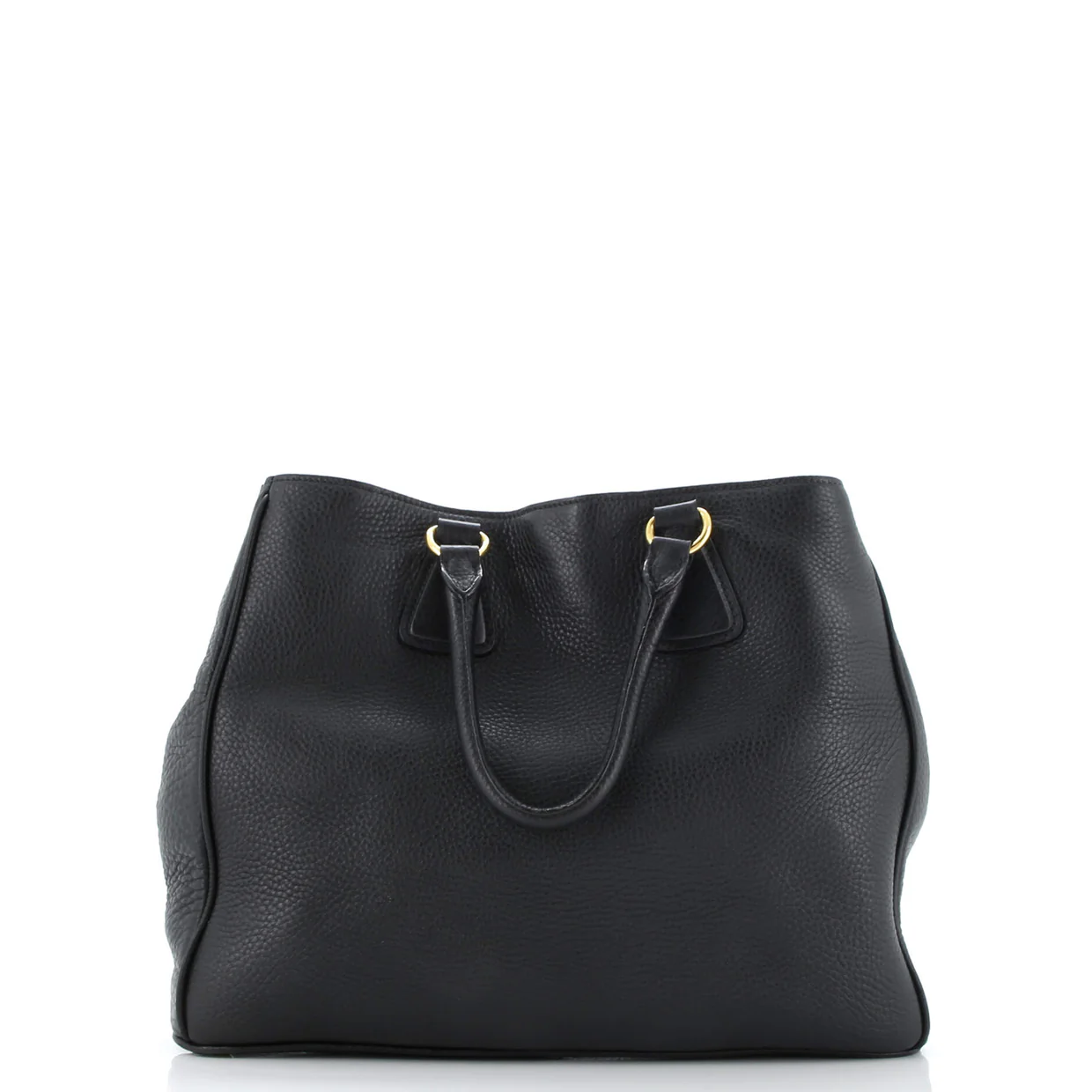 Convertible Open Tote Leather Large - Deep Luxury
