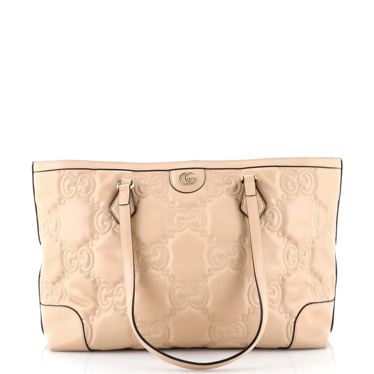 Ophidia Open Tote GG Matelasse Leather Medium - Deep Luxury