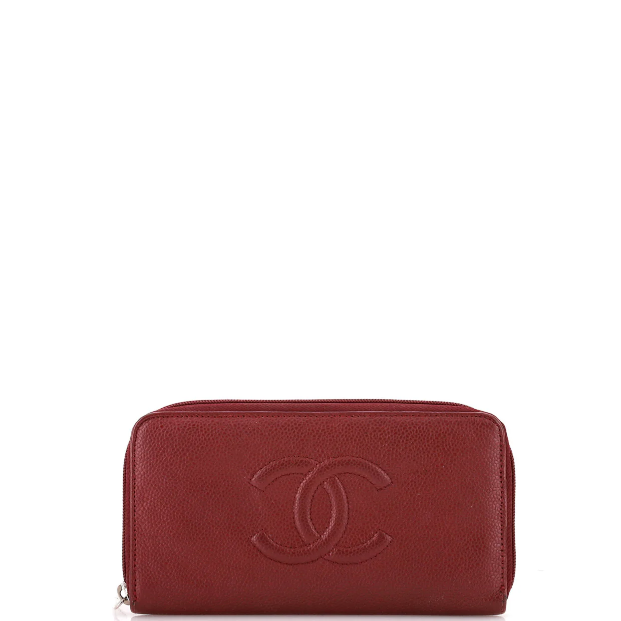 Timeless CC Zipped Wallet Caviar Long - Deep Luxury