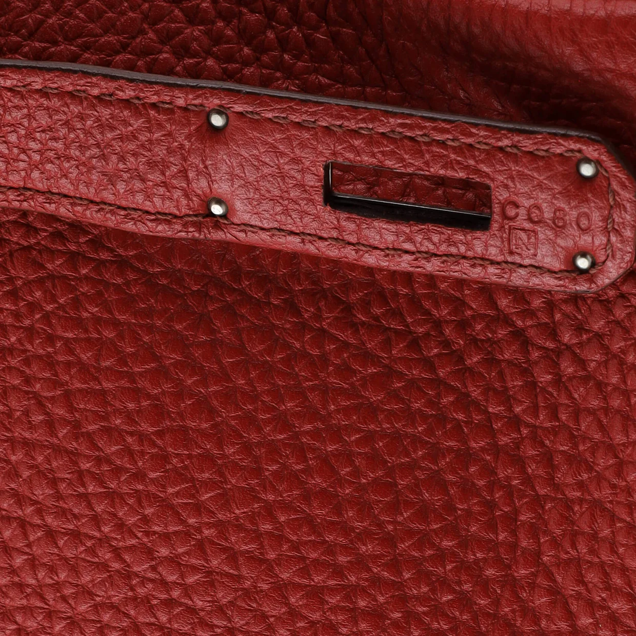 Birkin Handbag Rouge Garance Togo with Palladium Hardware 30 - Deep Luxury