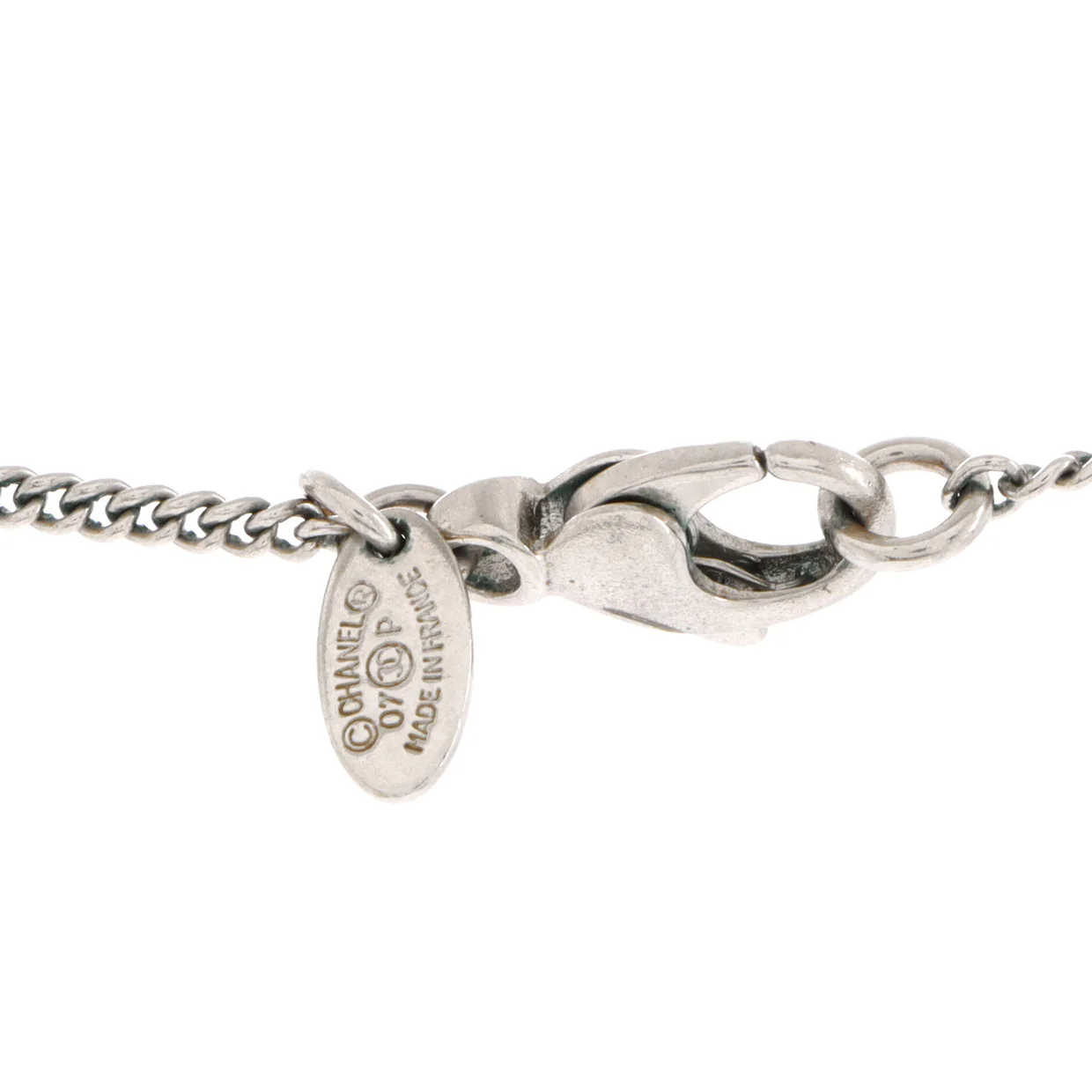CC Pendant Necklace Metal with Enamel - Deep Luxury