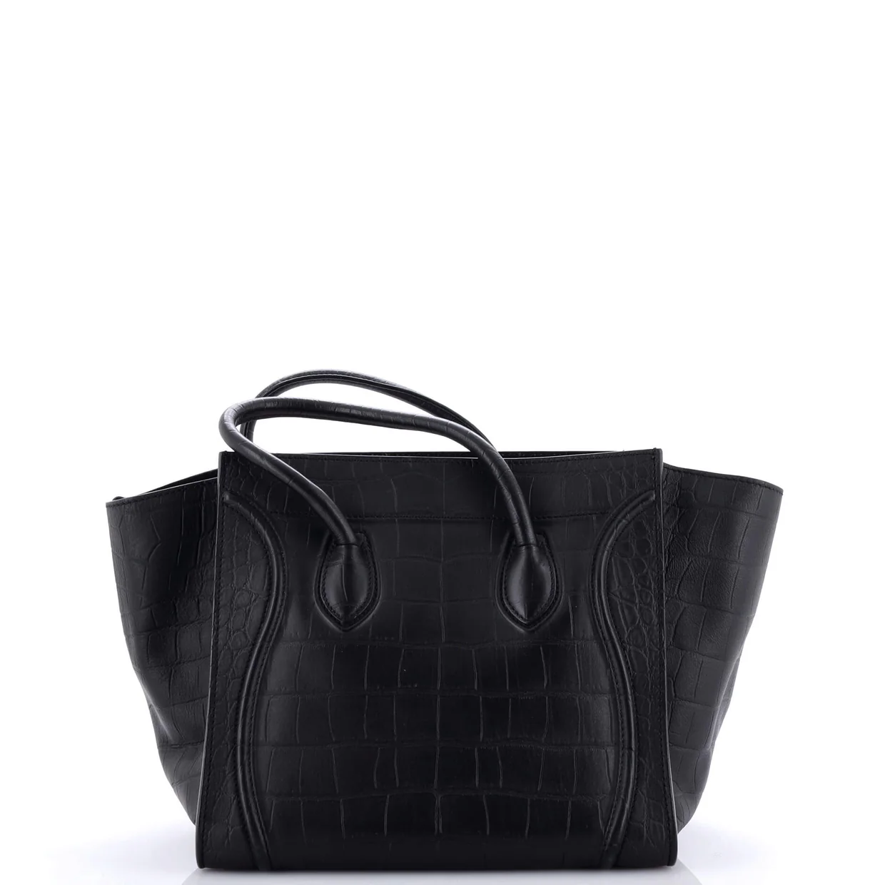 Phantom Bag Crocodile Embossed Leather Medium - Deep Luxury