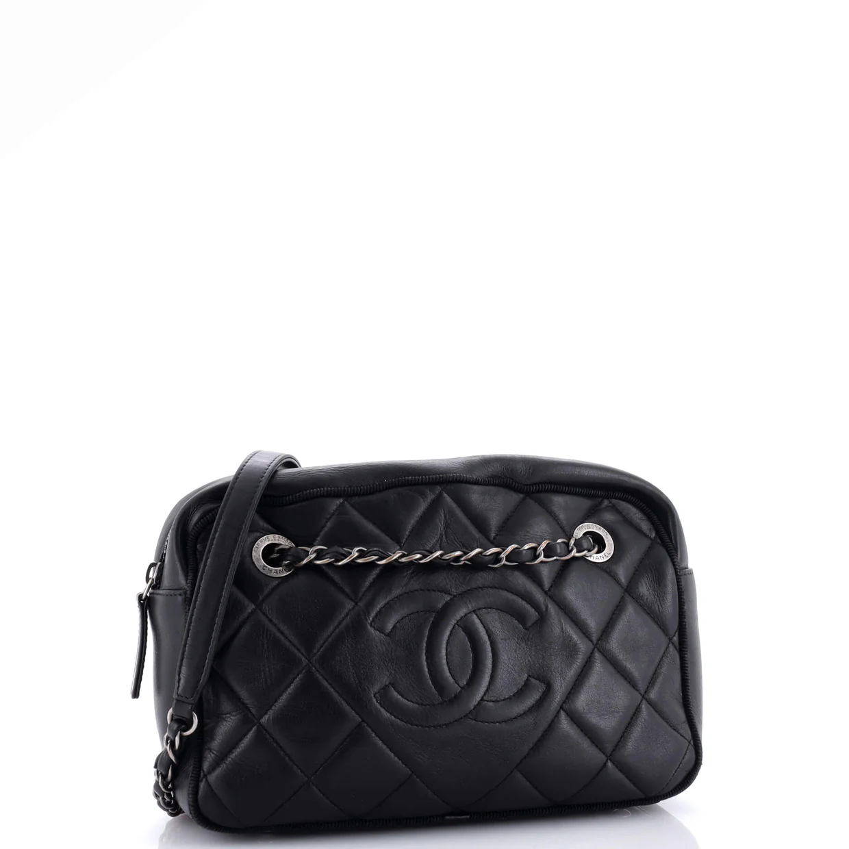 Ballerine Camera Case Bag Quilted Calfskin Medium - Deep Luxury
