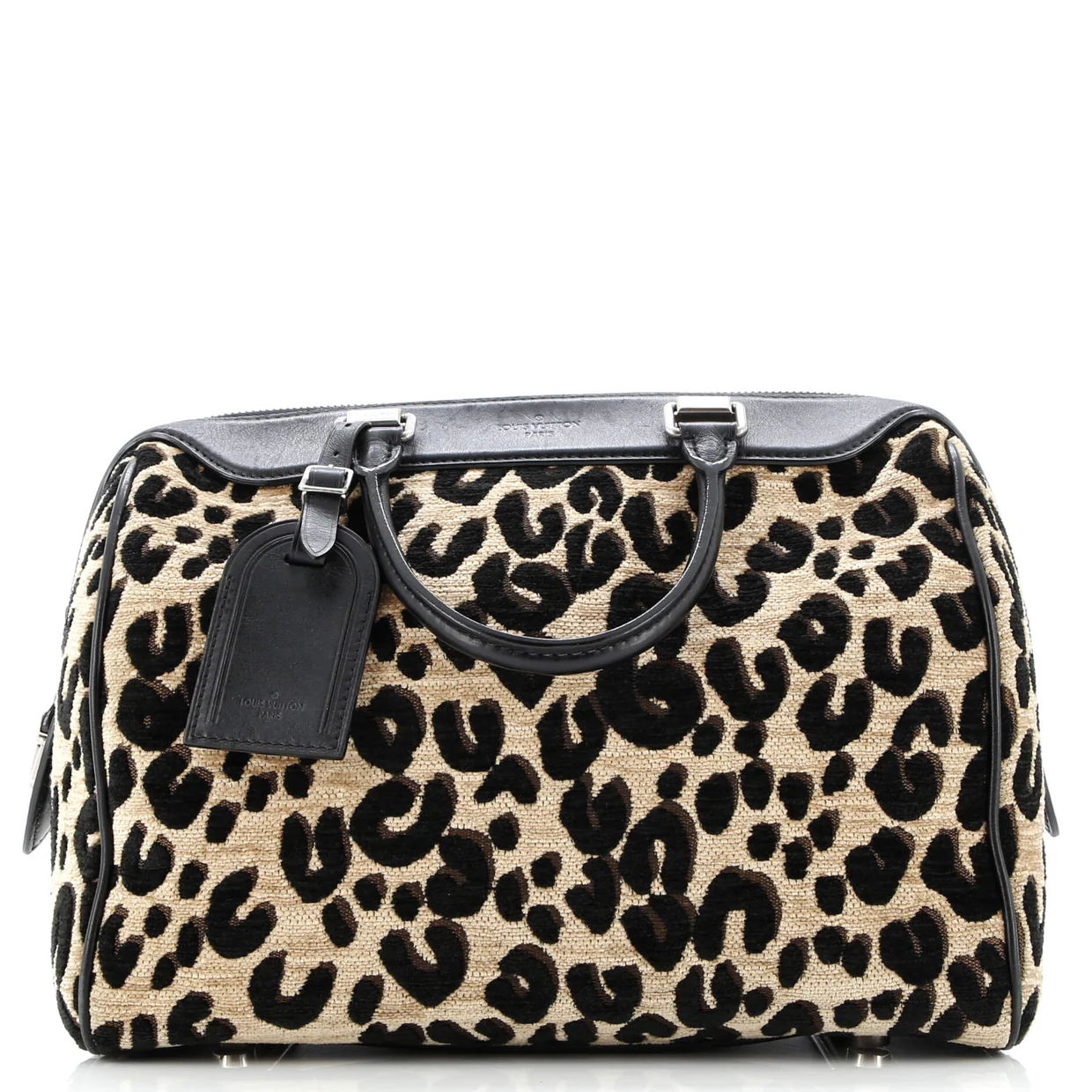 Speedy Handbag Limited Edition Stephen Sprouse Leopard Chenille - Deep Luxury