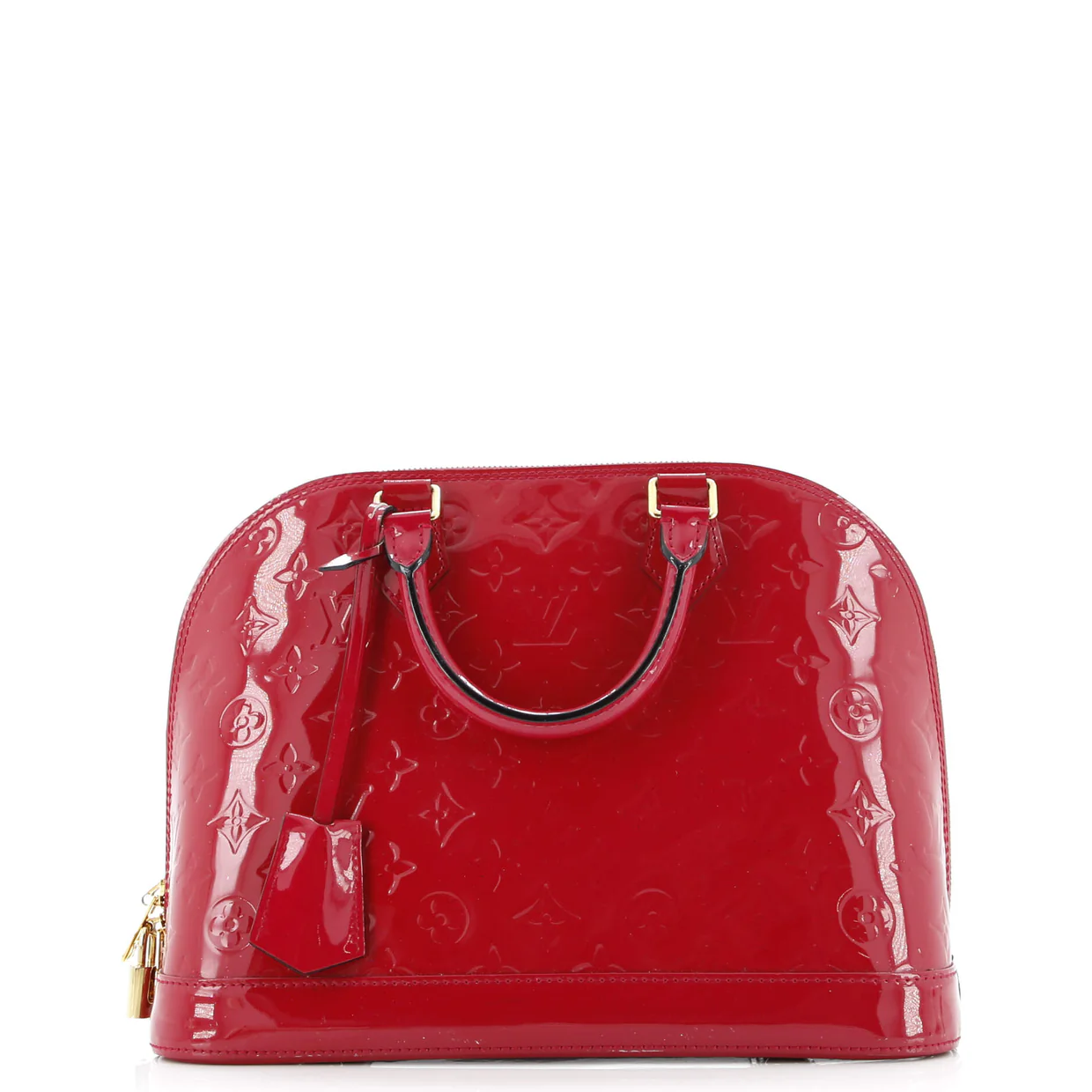 Alma Handbag Monogram Vernis PM - Deep Luxury