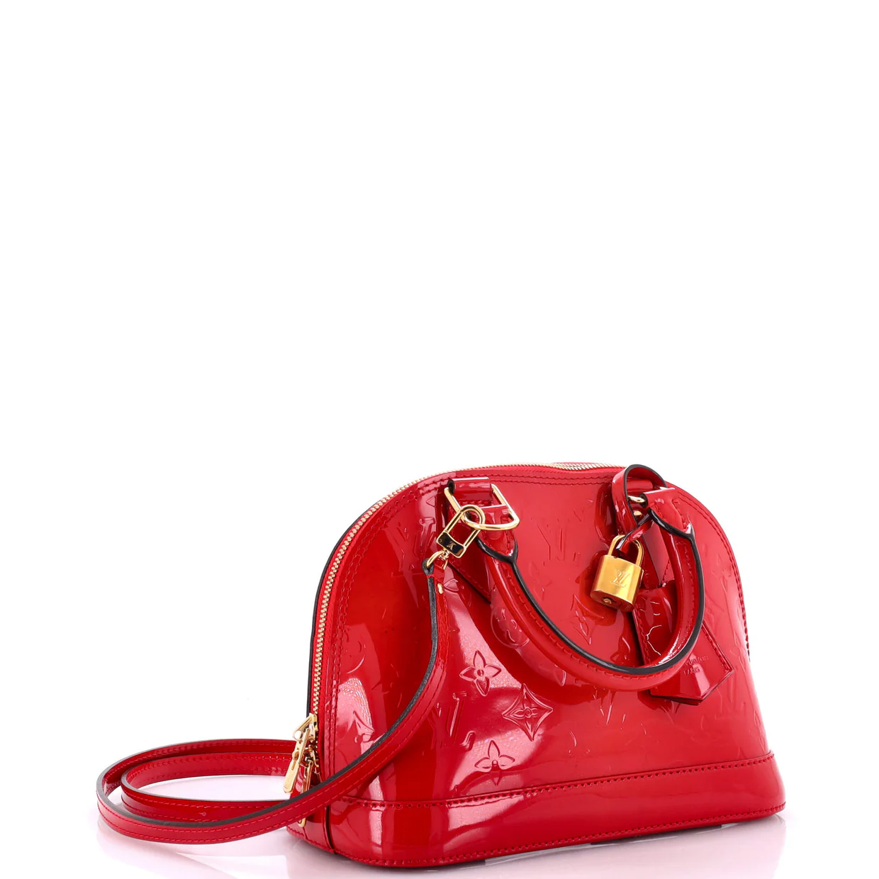 Alma Handbag Monogram Vernis BB - Deep Luxury