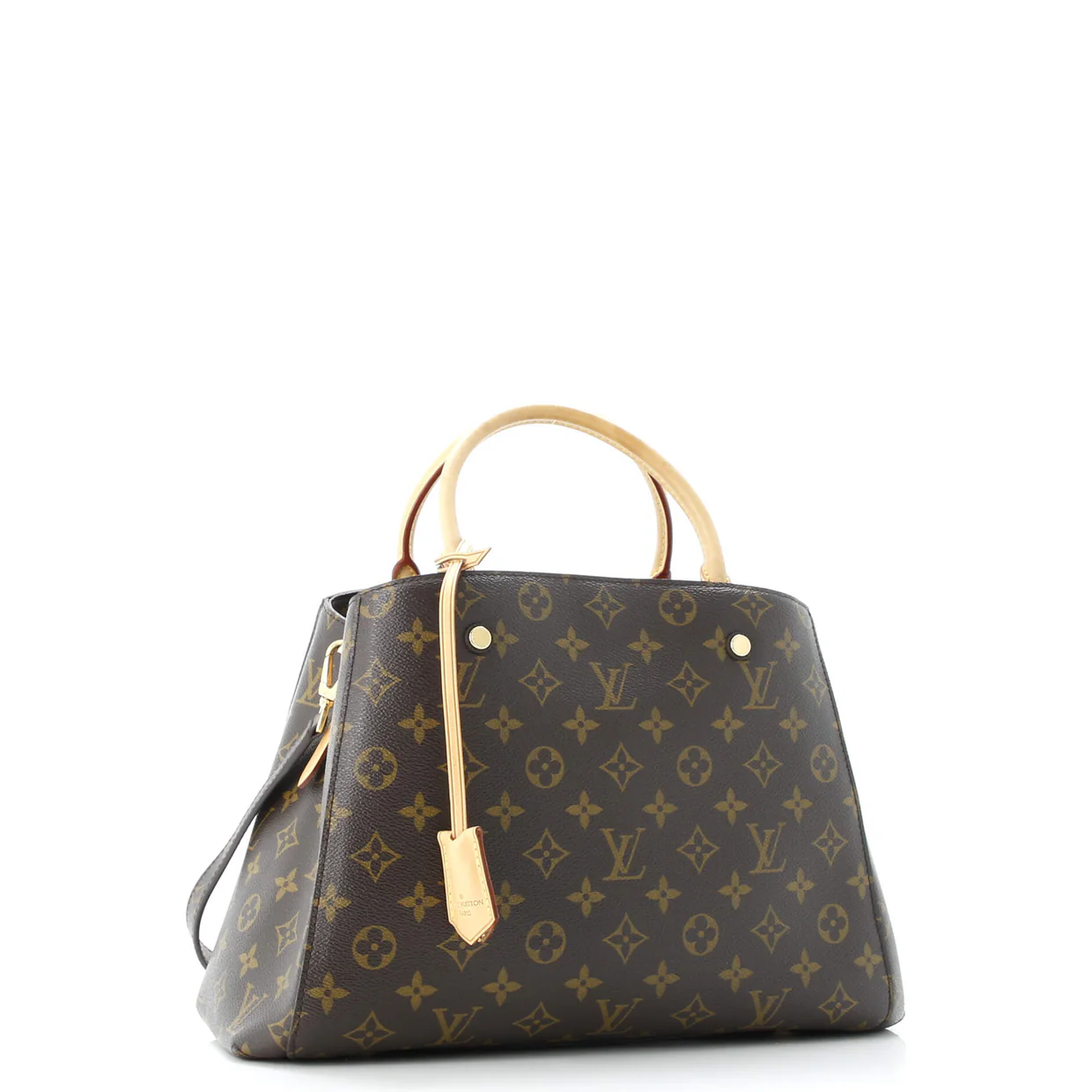Montaigne Handbag Monogram Canvas MM - Deep Luxury
