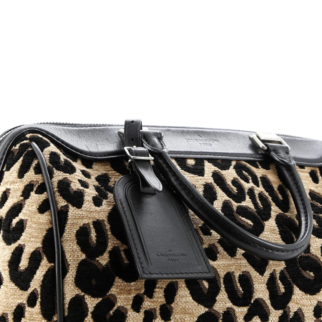 Speedy Handbag Limited Edition Stephen Sprouse Leopard Chenille - Deep Luxury